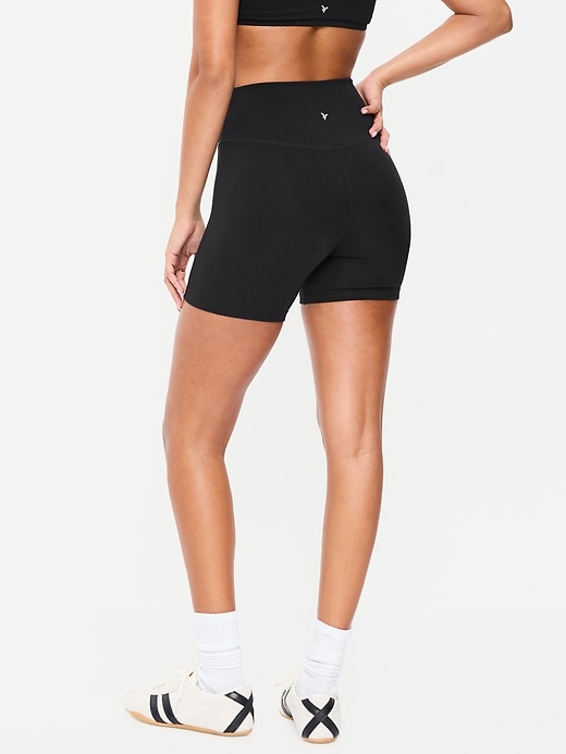 Image number 2 showing, High-Waisted PowerChill Biker Shorts -- 5-inch inseam