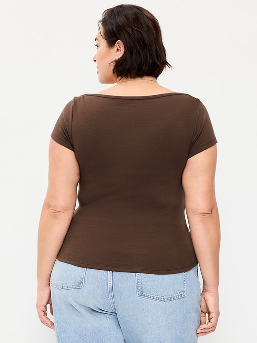 Image number 8 showing, Snug Boatneck T-Shirt