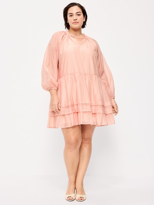 Image number 8 showing, Long-Sleeve Swing Mini Dress