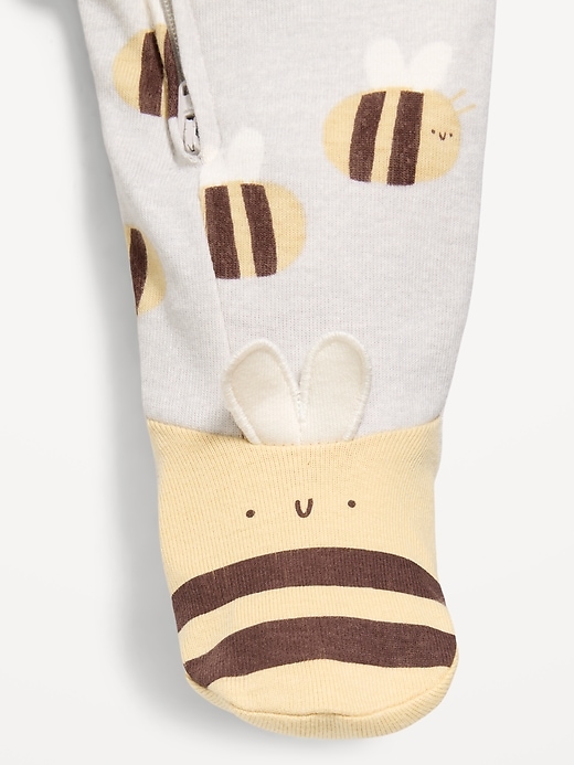 L'image numéro 4 présente Une-pièce Nuit ou jeu à pieds à glissière à double sens pour bébé