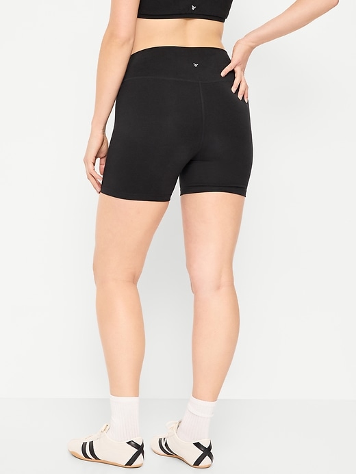 Image number 5 showing, High-Waisted PowerChill Biker Shorts -- 5-inch inseam