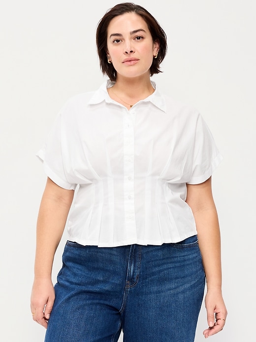 Image number 6 showing, Slim-Waisted Button-Down Shirt