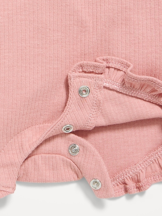 L'image numéro 2 présente Barboteuse sans manches à imprimé avec attaches à nouer pour Bébé