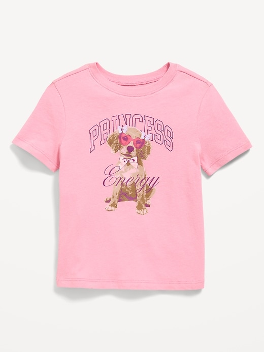 Image number 1 showing, Short-Sleeve Graphic T-Shirt for Toddler Girls