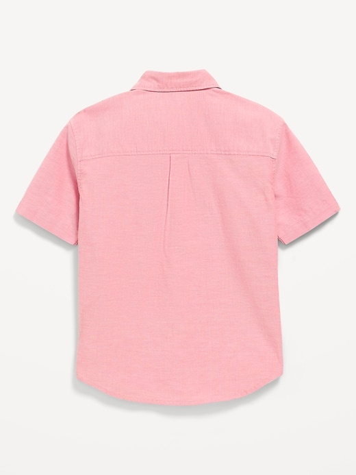 Image number 3 showing, Short-Sleeve Pocket Oxford Shirt for Boys