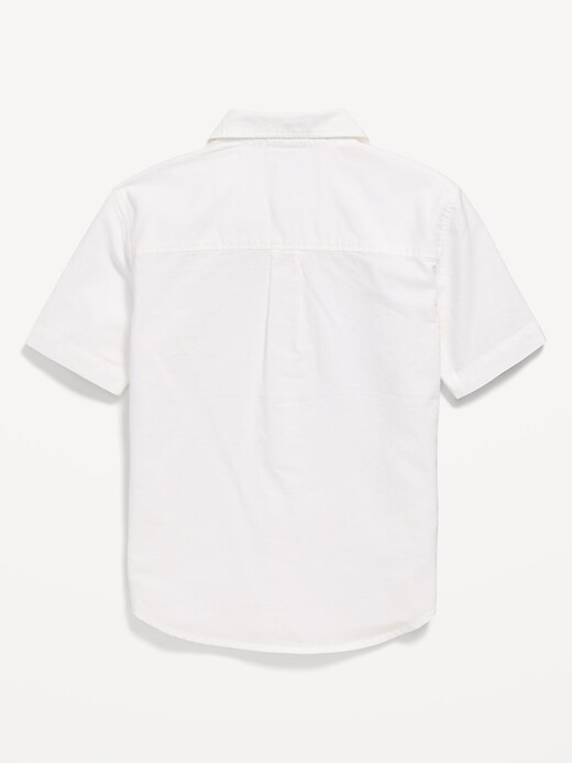 Image number 3 showing, Short-Sleeve Pocket Oxford Shirt for Boys