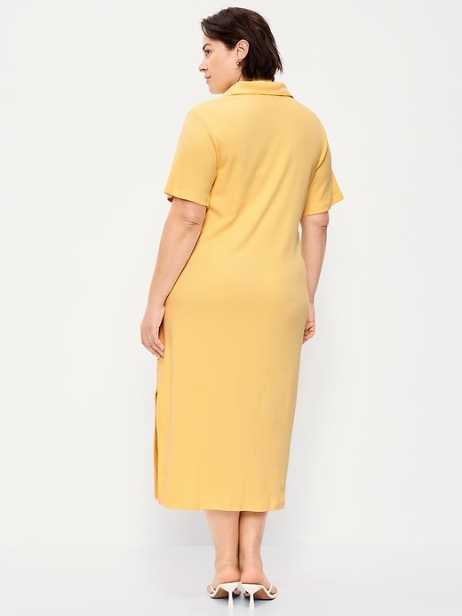 Image number 10 showing, Short-Sleeve Polo Midi Dress