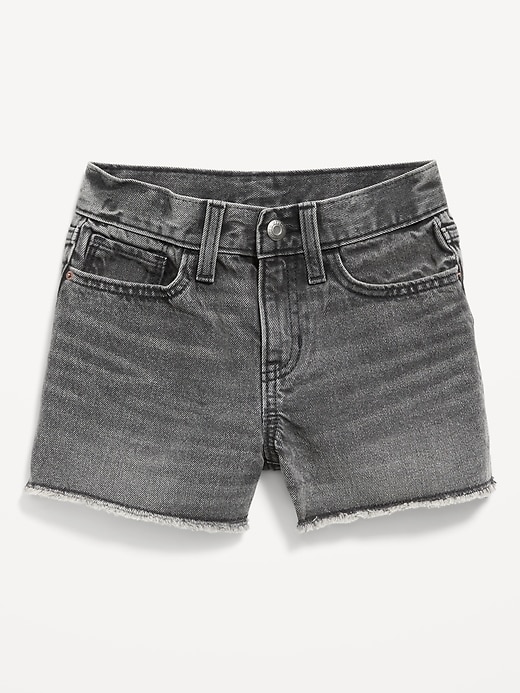 Image number 4 showing, High-Waisted Frayed-Hem Jean Shorts for Girls