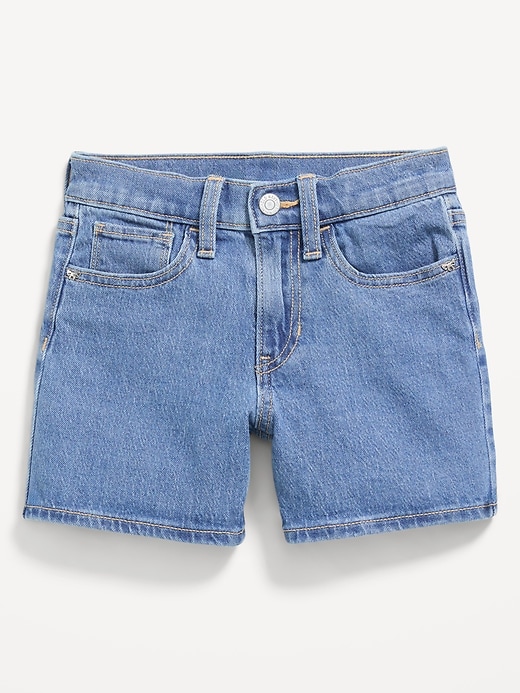 Image number 4 showing, High-Waisted Jean Midi Shorts for Girls