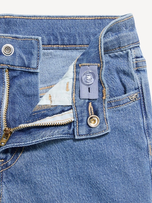 Image number 5 showing, High-Waisted Jean Midi Shorts for Girls