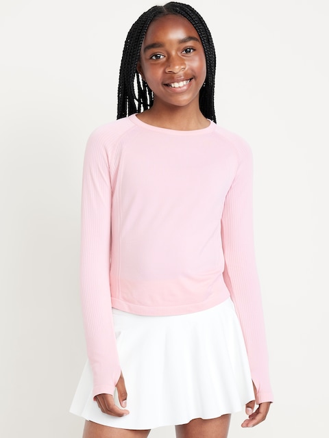 Fitted Seamless Performance Top for Girls