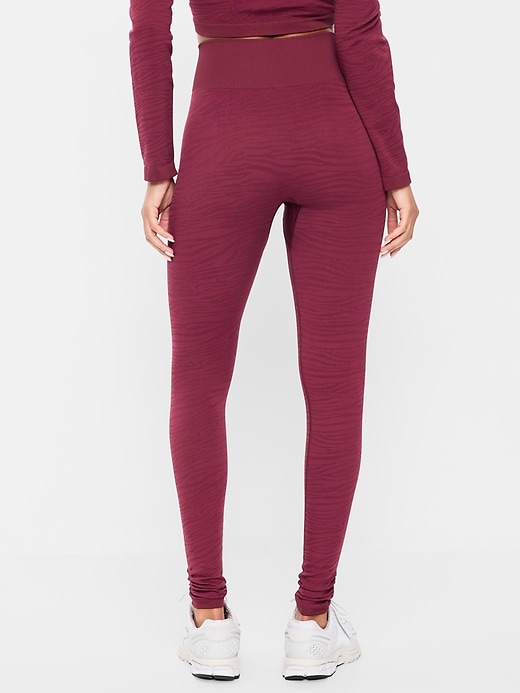 Image number 2 showing, High-Waisted Jacquard Leggings