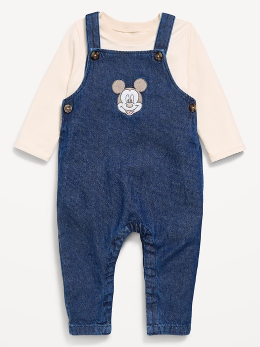 Image number 1 showing, Disney© Long-Sleeve T-Shirt and Overalls Set for Baby