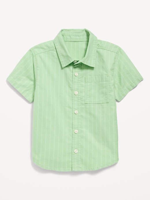 Image number 1 showing, Short-Sleeve Oxford Shirt for Toddler Boys