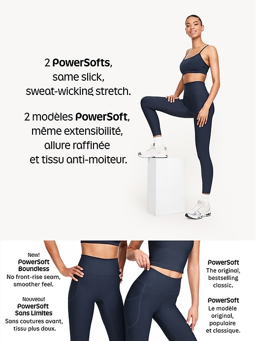 Image number 10 showing, High-Waisted PowerSoft 7/8 Pocket Leggings