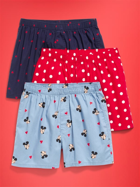 Old Navy x Disney 3-Pack Soft-Washed Boxer Shorts for Men