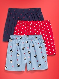 Image number 1 showing, Old Navy x Disney 3-Pack Soft-Washed Boxer Shorts for Men