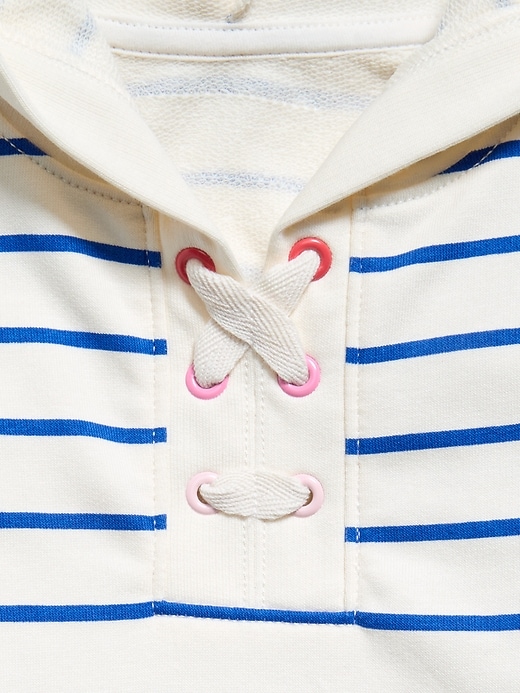 Image number 3 showing, Oversized Lace-Up Sweatshirt for Toddler Girls