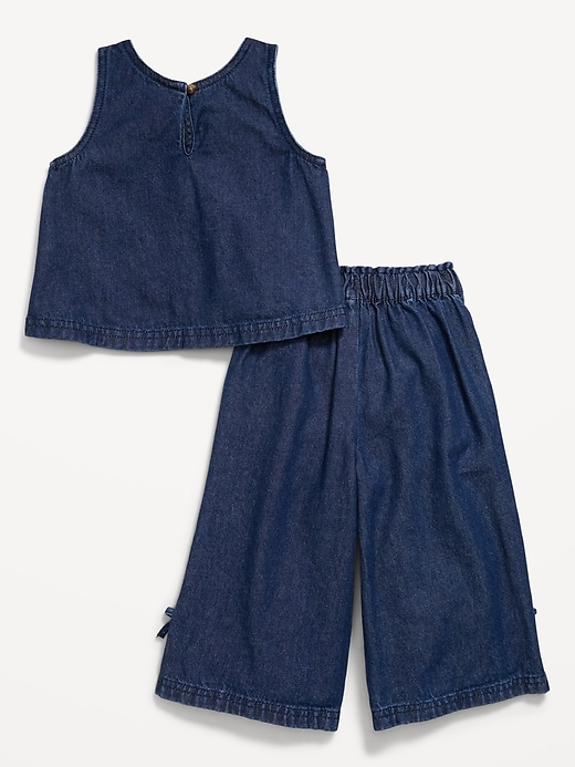 L'image numéro 3 présente Ensemble pantalon et haut sans manches à boucle pour toute-petite