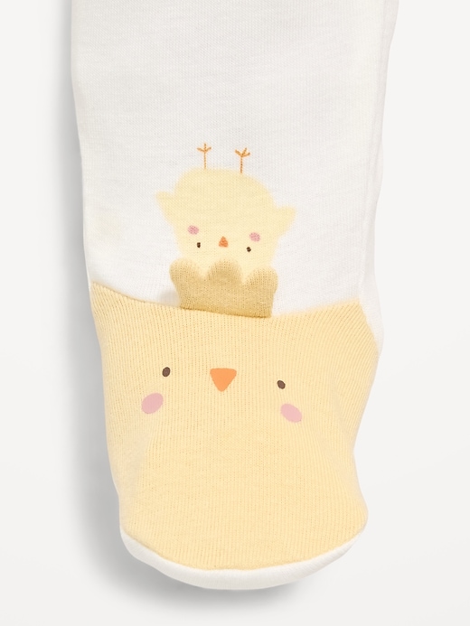 L'image numéro 2 présente Une-pièce Nuit ou jeu à pieds à glissière à double sens pour bébé