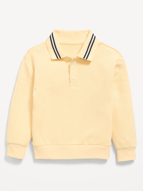 Oversized Collared Sweatshirt for Toddler Boys