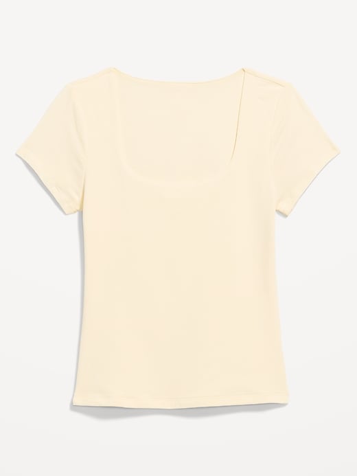 Image number 4 showing, Hug Double-Layer Scoop-Neck Top