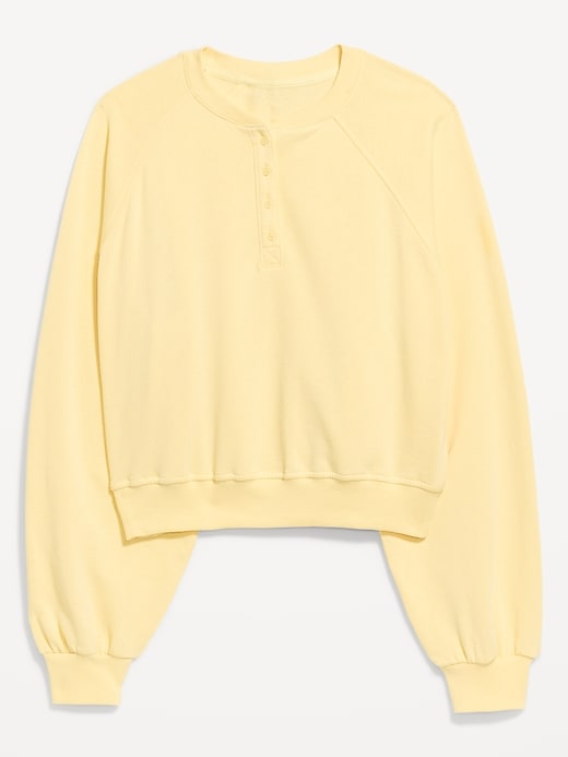 Image number 4 showing, SoComfy Oversized Button-Front Sweatshirt