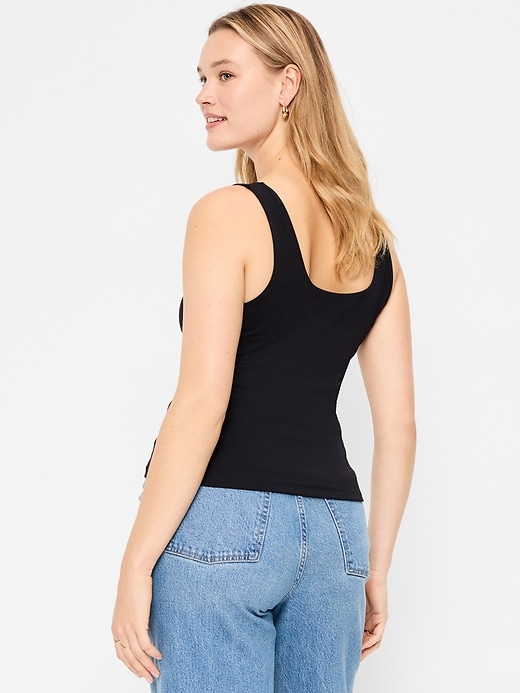 Image number 6 showing, Hug Double-Layer Scoop-Neck Tank Top