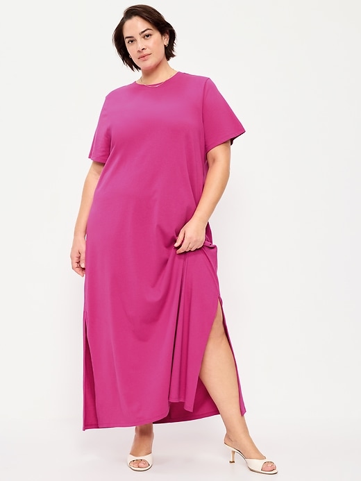 Image number 8 showing, Vintage Crew-Neck Maxi Dress