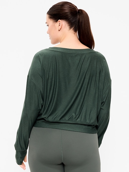 Image number 3 showing, CloudMotion Boat-Neck Top