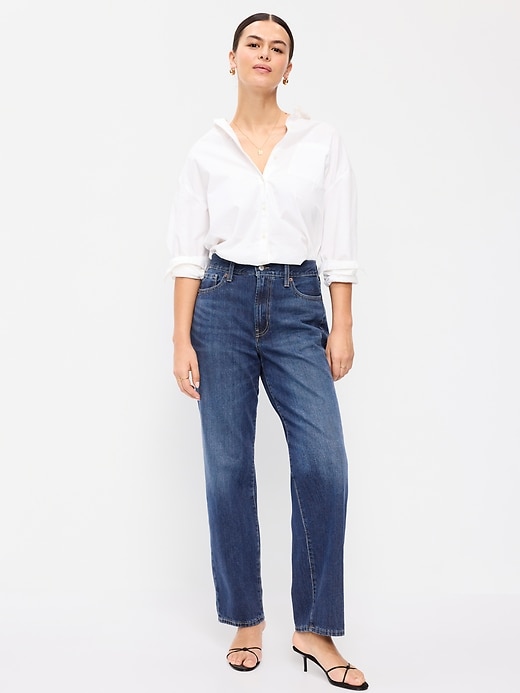 Image number 5 showing, High-Waisted OG Loose Rigid Jeans