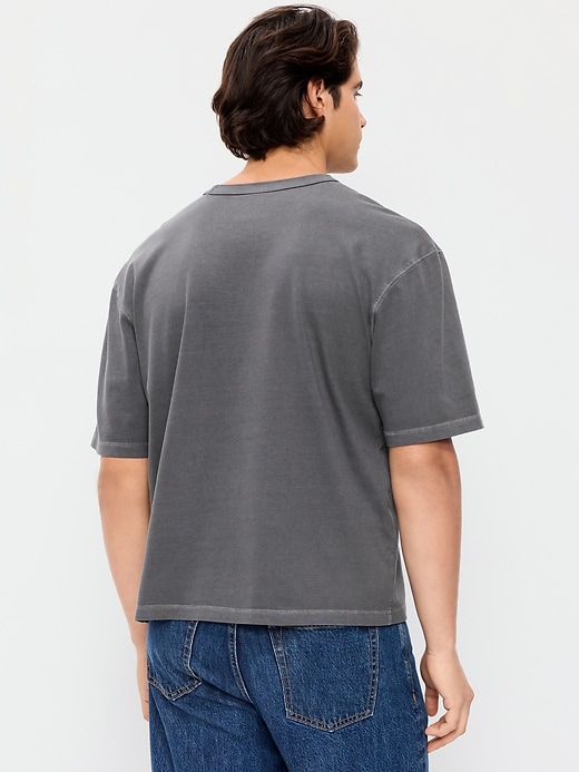 Image number 2 showing, Garment-Dyed Heavyweight Cropped T-Shirt