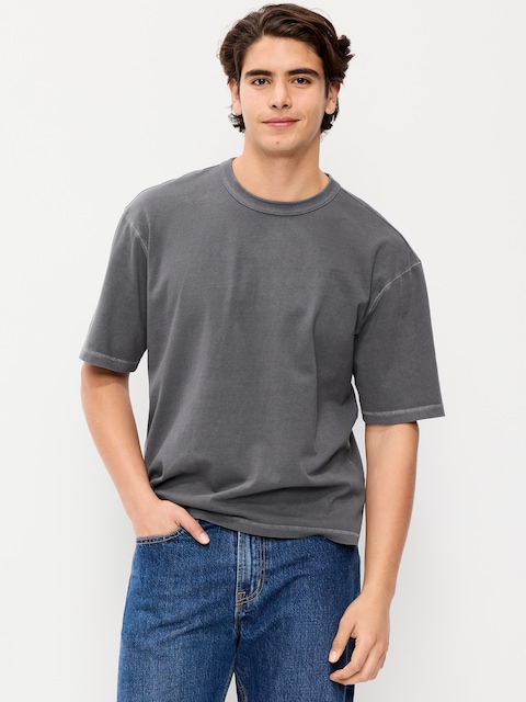 Garment-Dyed Heavyweight Cropped T-Shirt