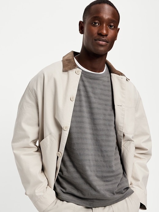 Image number 3 showing, Long-Sleeve Textured-Knit Striped T-Shirt