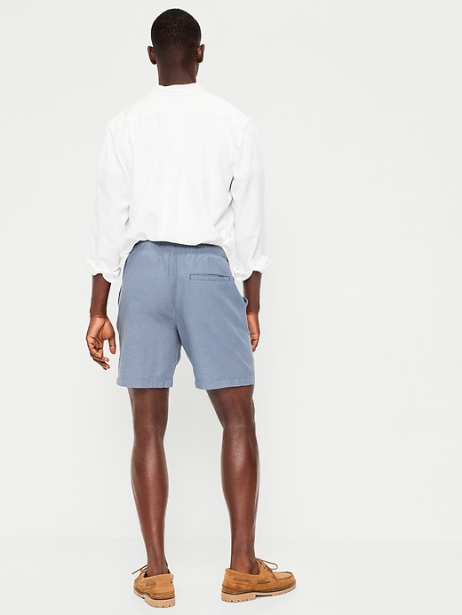 Image number 3 showing, Linen-Blend Jogger Shorts -- 7-inch inseam