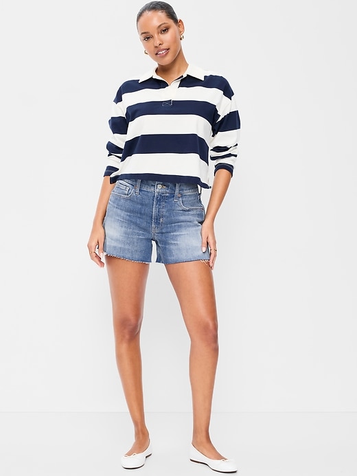 Image number 1 showing, High-Waisted OG Jean Shorts -- 4-inch inseam