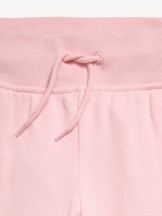 L'image numéro 5 présente Pantalon étroit évasé en jersey bouclette à ourlet fendu pour fille