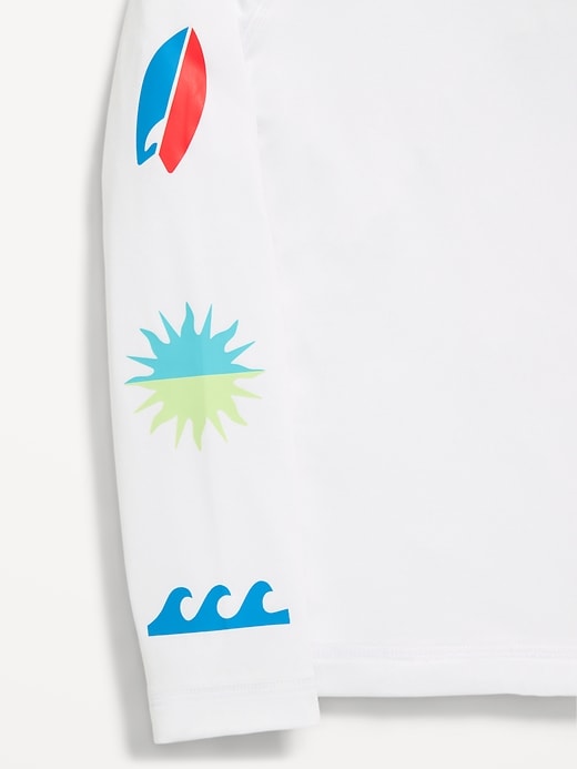 Image number 2 showing, Long-Sleeve Rashguard Graphic Swim Top for Toddler Boys