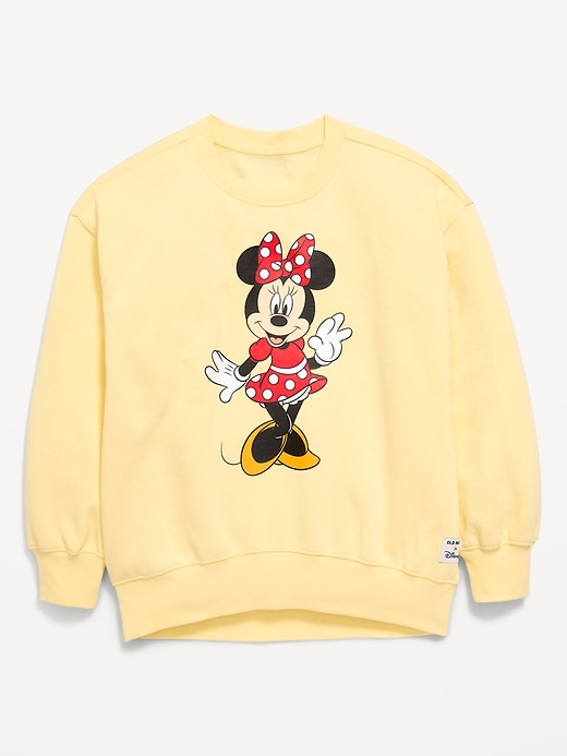 Image number 1 showing, Disney© Oversized Minnie Mouse Graphic Tunic Sweatshirt for Girls