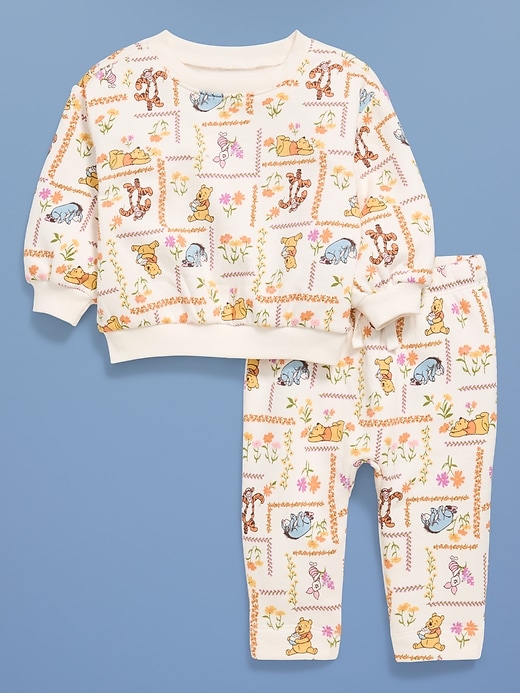 L'image numéro 2 présente Ensemble chandail et pantalon en coton ouaté Winnie l’ourson Old Navy x Disney pour bébé