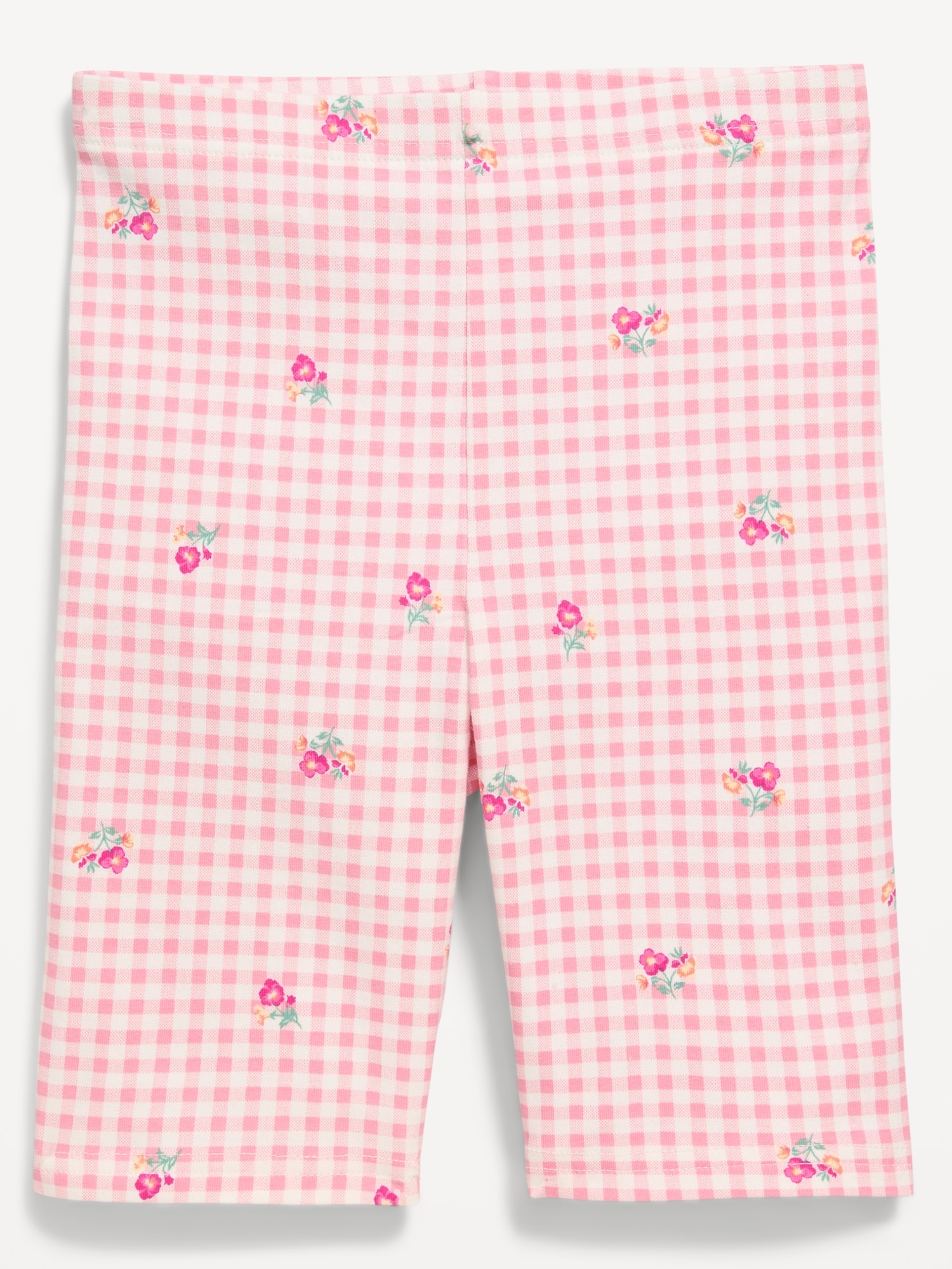 Printed Long Jersey Biker Shorts for Girls