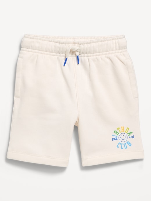 Image number 1 showing, Fleece Graphic Shorts for Toddler Boys