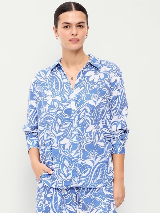 Image number 5 showing, Open-Back Button-Down Shirt