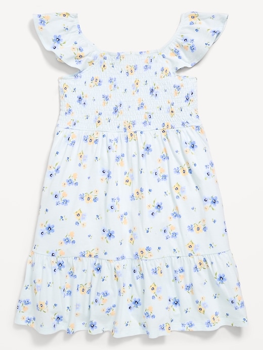 Image number 3 showing, Fit and Flare Smocked Dress for Girls