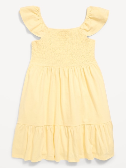 Image number 3 showing, Fit and Flare Smocked Dress for Girls