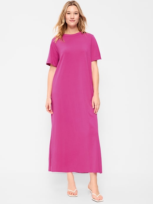Image number 7 showing, Vintage Crew-Neck Maxi Dress