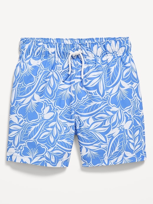 Image number 1 showing, Printed Swim Trunks for Toddler Boys