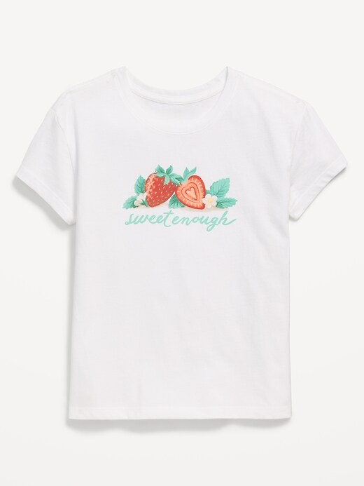 Image number 1 showing, Short-Sleeve Graphic T-Shirt for Girls