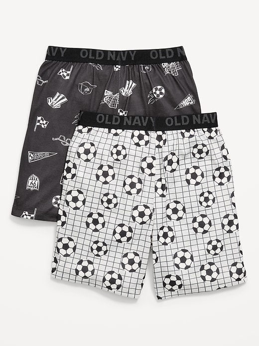 Image number 2 showing, Printed Jersey Pajama Shorts 2-Pack for Boys