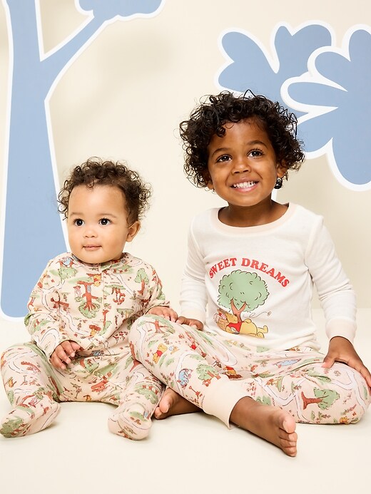 Image number 4 showing, Old Navy x Disney Winnie the Pooh Unisex Snug-Fit Pajama Set for Toddler & Baby